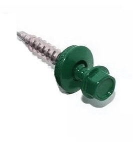 Саморез кровельный 4.8х51 RAL 6029 по дереву